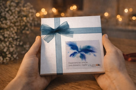 Una de nuestras cajitas Chic con diseño Mediterranean