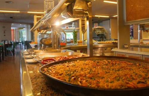 El buffet libre del hotel Roca Esmeralda Calpe