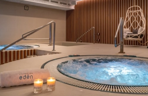 El jacuzzi del Spa Eden en el hotel Solymar Calpe