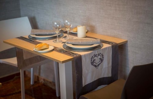 Mesa para dos en el buffet del hotel Olympia Alboraya