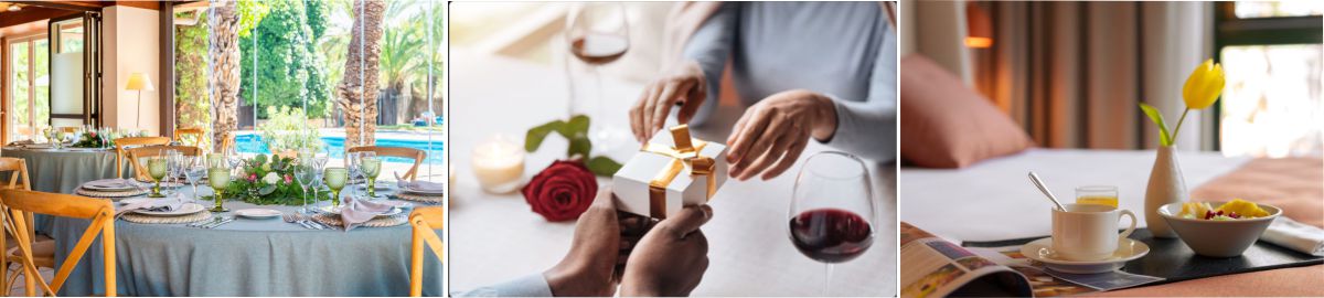 Hotel con cena San Valentín en Elx Alicante. Jardin Milenio