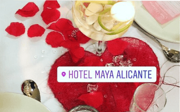 San Valentin en Hotel Maya, Alicante