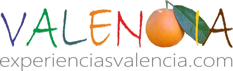Logo de Experiencias Valencia con la palabra VALENCIA y una naranja como letra C