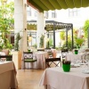 Paradisiaca terraza del restaurante del Hotel Westin Valencia