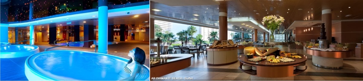 Spa y Comida o Cena | Hotel Spa Diamante Beach, Calpe Circuito spa y cena en Calpe Hotel Diamante Beach